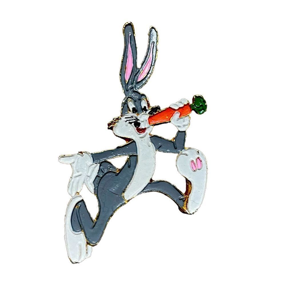 Vintage Running Bugs Bunny Collectible Pin - Warner Bothers